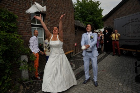 witte duiven brengen veel liefdesgeluk